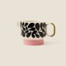 Orla Kiely Sycamore Stripe Milk Jug Pink Reverse Angle