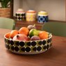 Orla Kiely Spot Square Oval Fruit Bowl Orange Lifestyle