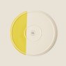 Orla Kiely Sycamore Stripe Round Platter Yellow Back Angle