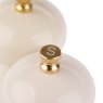 William Morris Kennet Gardens Salt & Pepper Grinder Set gold top detail