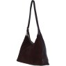 Ashwood Leather And Suede Shoulder Bag Brown Side