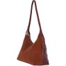 Ashwood Leather And Suede Shoulder Bag Tan Side