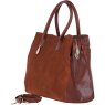 Ashwood Leather And Suede Large Handbag Tan Side