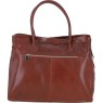 Ashwood Leather And Suede Large Handbag Tan Back
