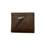 Long & Son Assorted Mens Zipper Leather Wallets Brown