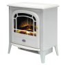 Dimplex Courchevel White Electric Stove angled view