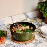Stellar Cast Light 24cm Casserole Olive lifestyle