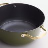 Stellar Cast Light 24cm Casserole Olive interior