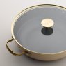 Stellar Cast Light 28cm Saute Pan Clay lid detail