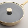 Stellar Cast Light 28cm Saute Pan Clay lid detail
