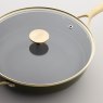 Stellar Cast Light 28cm Saute Pan Olive lid detail