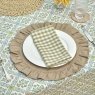 Waltons Circular Ruffle Edge Placemat Natural lifestyle