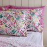 Catherine Lansfield Tilly Floral Pink Duvet Set pillowcase close up