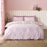 Catherine Lansfield Tilly Floral Pink Duvet Set reverse