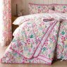 Catherine Lansfield Tilly Floral Pink Bedspread lifestyle