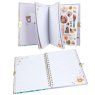 TOPModel Diary With Padlock And Bracelet open detail