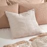 Yard Hebden Stripe Cushion Blush/Terracotta front lifestyle