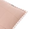 Yard Hebden Stripe Cushion Blush/Terracotta edge detail