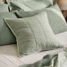 Yard Hebden Stripe Cushion Eucalyptus/Bay Green reverse lifestyle