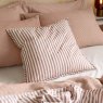 Yard Hebden Stripe Cushion Pecan/Terracotta front lifestyle