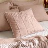 Yard Hebden Stripe Cushion Pecan/Terracotta reverse lifestyle
