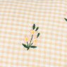Wylder Les Petite Fleurs Cushion Natural embroidery detail