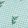 Wylder Les Petite Fleurs Cushion Spring Green Embroidery detail
