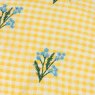 Wylder Les Petite Fleurs Cushion Yellow embroidery detail