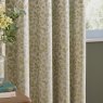 Wylder Grace Leaf Eyelet Curtains Sage fabric
