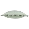 Paoletti Solene Sage Ruffle Matte Velvet Cushion side view