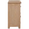 Wiltshire Oak 3 Door 3 Drawer Sideboard side view