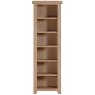 Wiltshire Oak Tall Narrow Bookcase Front View