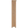 Wiltshire Oak Tall Narrow Bookcase Side view