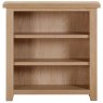 Wiltshire Oak Low Wide Bookcase front view