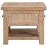 Wiltshire Oak Coffee Table With 2 Drawers side view