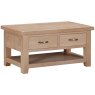 Wiltshire Oak Coffee Table With 2 Drawers