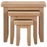 Wiltshire Oak Nest Of Tables front view