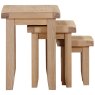 Wiltshire Oak Nest Of Tables side view