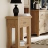 Wiltshire Oak Small Console With 1 Drawer lifestyle angled view