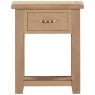 Wiltshire Oak Small Console With 1 Drawer front view