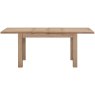 Wiltshire Oak 1.3-2m Extending Dining Table extended front on view
