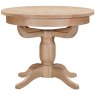 Wiltshire Oak Round Extending Pedestal Table side view