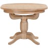 Wiltshire Oak Round Extending Pedestal Table extended side view