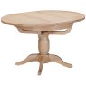Wiltshire Oak Round Extending Pedestal Table extended
