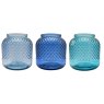 Kaemingk Assorted Recycled Glass Hurricane Jars