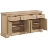 Aldiss Own Broadway 4 Door 3 Drawer Sideboard in Oak