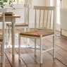 Gallery Direct Gallery Direct Eton 1.8m Extending Dining Table & 6 Woven Chairs in White