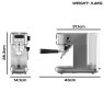 Daewoo Digital Espresso Maker dimensions
