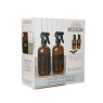 Living Nostalgia Set Of 2 Amber Glass Spray Bottles in box