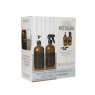 Living Nostalgia Set Of 2 Amber Glass Bottles box